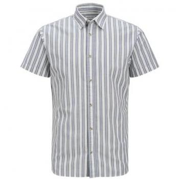 Camisa Oshiha de Jack & Jones Azul Corta para Hombre
