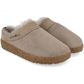 Zoccolo Haflinger modello Snowbird colore Sahara numero 40 in Lammfell