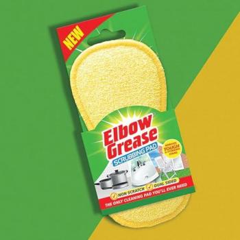 Elbow Grease Non-Scratch Dual-Sided Yellow Scrubbing Pad 19.5 x 9 x 2cm
