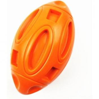 Orange Rubber Sound Chew Toy for Medium‑Large Dogs