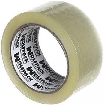 Cinta Embalar Silenciosa Transparente 48 mm. x 66 m. WOLFPACK LINEA PROFESIONAL