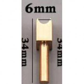 DIY Leather Edge Burning Tool - Pure Brass Soldering Iron Tip