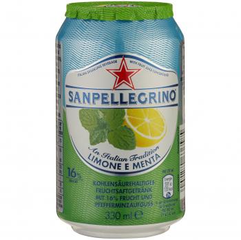 Limette-Minz‑Limonade San Pellegrino – 24×0,33 l (EINWEG Pfand)