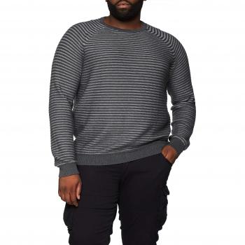 JACK & JONES Jcowind Knit Crew Neck Noos-PS, suéter para Hombre, Gris