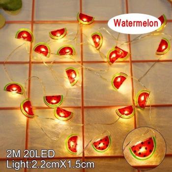 Guirnalda de luces LED decorativa, 2M, 20 formas de estrella y corazón