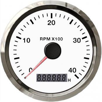 85mm 4000 RPM Digitaler Tachometer mit LED und Stundenmesser für Diesel-Motoren