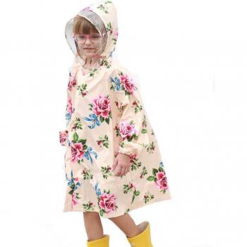Girls Poncho Waterproof Raincoat