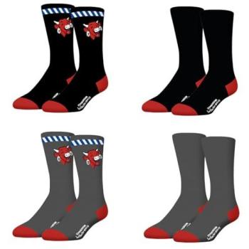 Freegun - Chaussettes homme La Vache Qui Rit - 4 paires