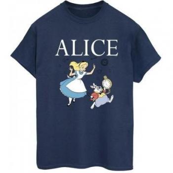 Camiseta Alicia En El País De Las Maravillas Sigue Al Conejo – Color Gris