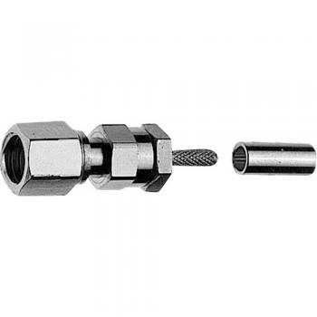Telegaertner 100024905 SMC Connector Socket, Straight 50 Ω