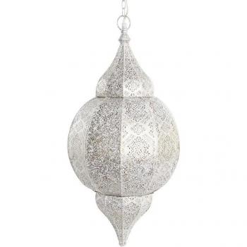 Ceiling Light DKD Home Decor White Golden Iron 50W – Dimensiones 30x30x65 cm