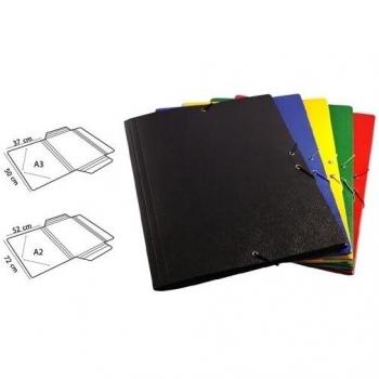 Carpeta A2 cartón gofrado con goma sencilla 72x52 cm