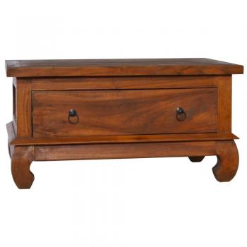 Tavolino in Legno Massello di Teak 80x50x40 cm