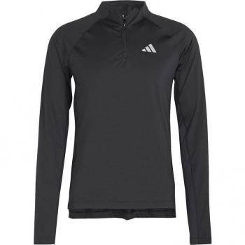 Maglia adidas Gym+ Training Half Zip manica lunga nera - S