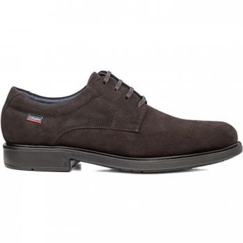 Callaghan - Zapatos de cordones de hombre en ante de color marrón
