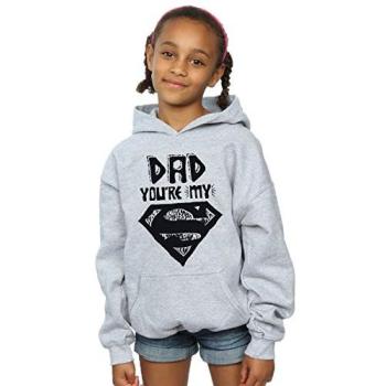 DC Supergirl & Dad Grey Pullover – Size 5-6