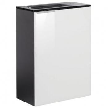 Kara sbc Gäste-WC Set 2 Teile, anthrazit mit Glasfront