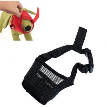 Muselière pour chien en polyester - Masque ajustable, anti-aboiement, anti-morsure, maille douce, toilettage et prévention de la mastication (S, M, L, XL, XXL)