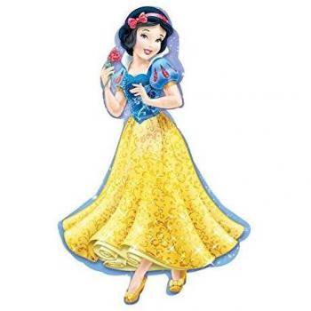 Ballon Amscan Anagram Princesse Blanche Neige 60x93 cm aluminium gonflé à l'air/hélium