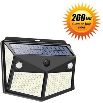 Iluminación Solar para Jardín y Calle – LED 260 W con Sensor de Movimiento