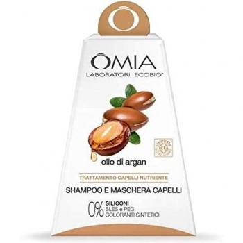 Set di Trattamenti per Capelli Nutrienti con Olio di Argan di OMIA: Fisio Shampoo 250 ml + Maschera Capelli 250 ml