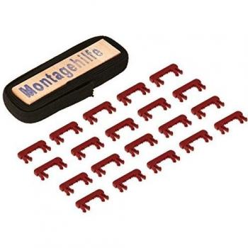 Parat 900007988 Bandklammern-Set Basic mit Gummiband für Lochtafeln in schwarz, Grau