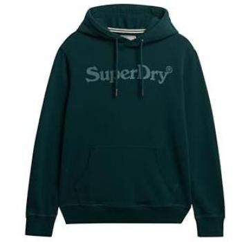 Superdry Felpa con Cappuccio NY Venue Verde Pineta Scuro M
