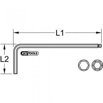 Kstools - Chiave maschio Torx sferica lunga T45