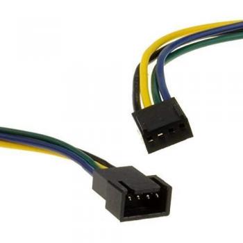 30 cm PWM Fan Cable, 4‑Pin Male Plug to Female Connector