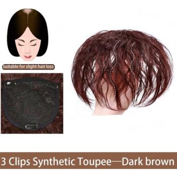 Seeano 3‑Clip Blond Kraalharen Toupet voor Vrouwen