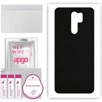 Papel protector apGO para el fondo del Xiaomi Redmi 9 – Film de envoltura, foil y vinilo en patrón Matriz