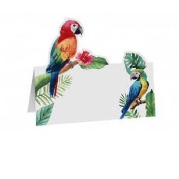Décoration de Table Perroquet 8x8cm - Set de 6