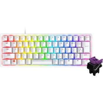 Mini Razer Huntsman klawiatura do gier z japońską układką i szybkim przełącznikiem Mercury White Optical