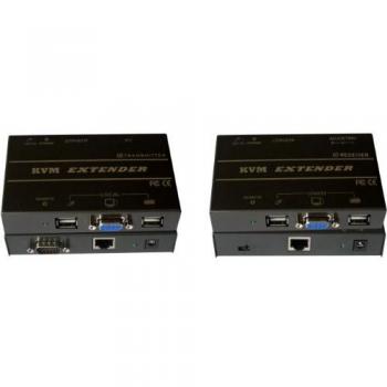 Rallonge KVM professionnelle VGA/USB 150M sur CAT5