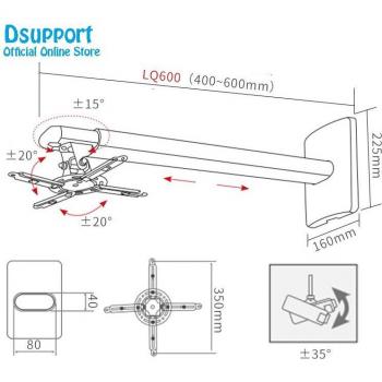 Retractable Universal Projector Hanger 15kg