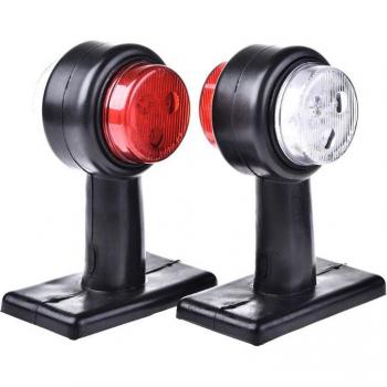 Dual Color LED Clearance Light for Truck Trailer Caravan - 12V/24V Red and White