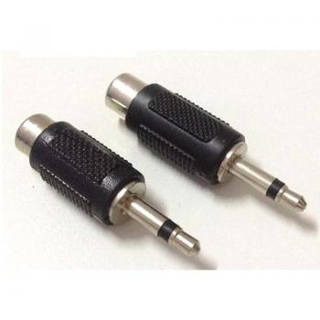 Conector Mono 3,5mm Macho a RCA Hembra - Paquete de 10