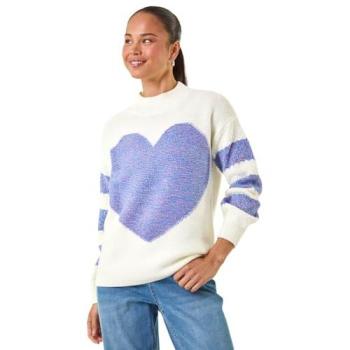 Roman Petite Blue Heart Patterned Knitted Top – 18
