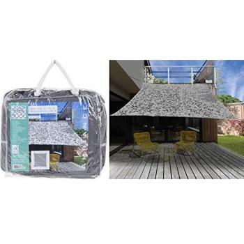 Toldo de sombra camuflaje gris claro 2x3 m