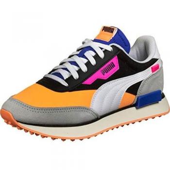 PUMA Herren Future Rider Sneaker in Orange/Schwarz, Größe 38.5 EU