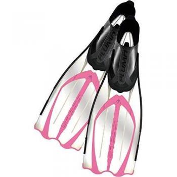 Plumes Cressi Sub Palm de Snorkel Clear/Pink 33 / 34