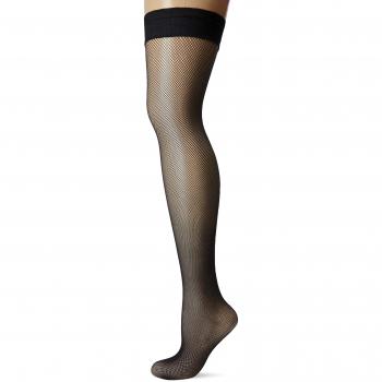 Kunert Damen Raffinesse Net Halterlose Strümpfe, 30 Den, Schwarz (Black)