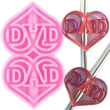 Mom Dad Letters Silicone Keychain Mold