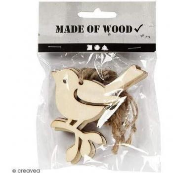 Vogels 6,5 x 9 cm - 5 stuks