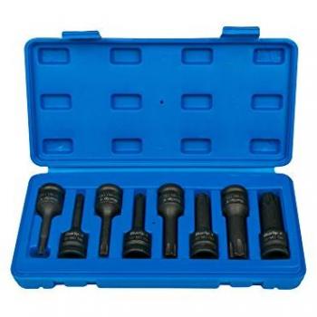 Blue Spot Tools 8 Piece 1/2 Impact Torx Sockets (T30-T80)