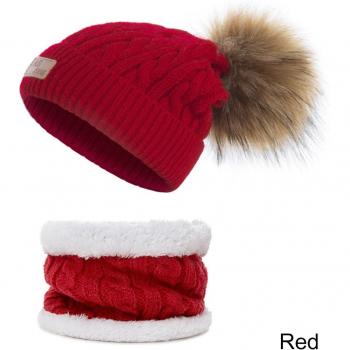 URDIAMOND Ensemble Écharpe & Casquette Tricotée