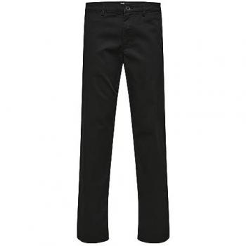 Pantaloni Chino Selected New Miles Straight Fit Nero 29