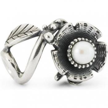 Sterling Silver Flower Frame Bead