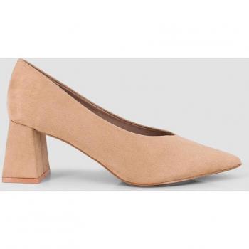 Zapatos de salón de mujer efecto ante