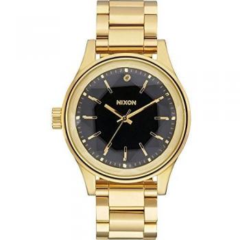 Nixon Damen Uhr Facet 38 One-Size – Gold & Schwarz